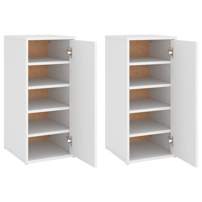 Shoe Cabinet Set Of 2 Old Pine Tall 5 Compartments