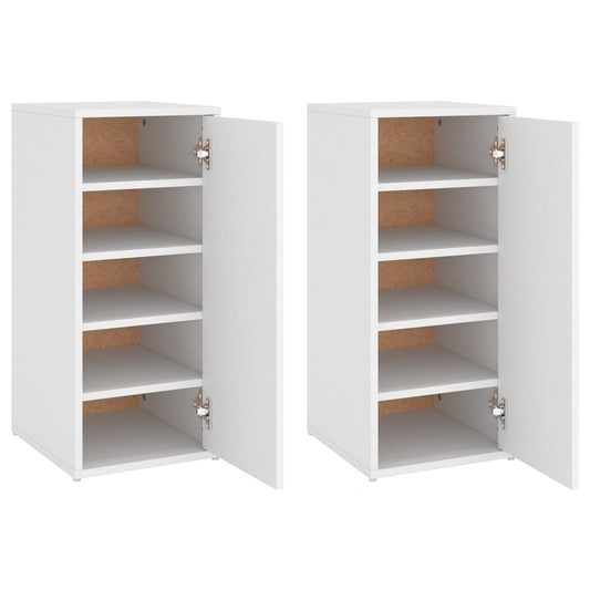 Shoe Cabinet Set Of 2 Old Pine Tall 5 Compartments