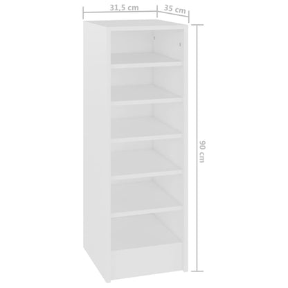 Shoe Cabinet Old Pine Tall 6 Compartments