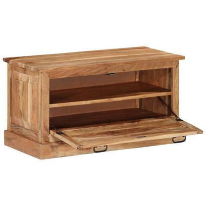 Shoe Storage Bench Natural Solid Acadia 1 Compartment