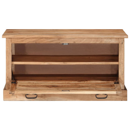 Shoe Storage Bench Natural Solid Acadia 1 Compartment