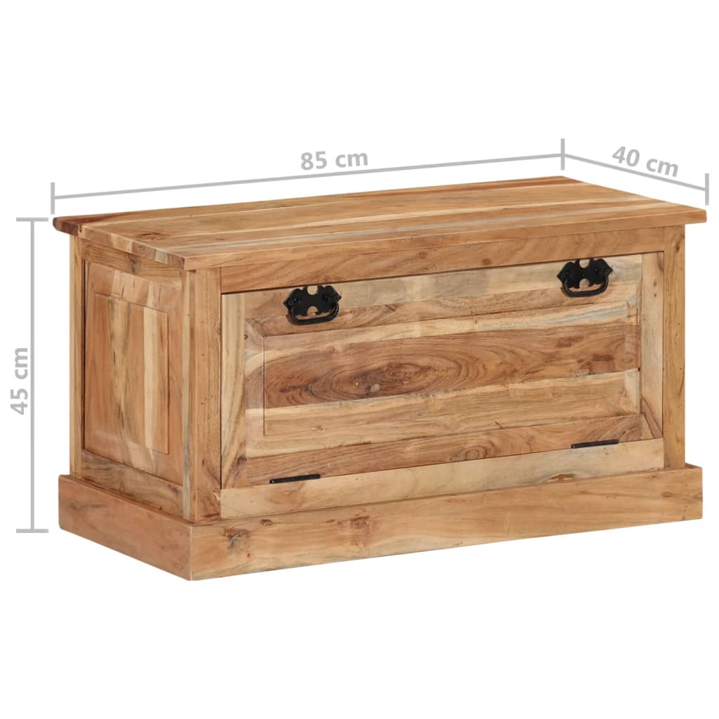 Shoe Storage Bench Natural Solid Acadia 1 Compartment