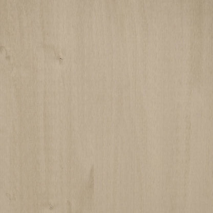 Shoe Cabinet Honey Solid Pine 3 Compartments Medium Height