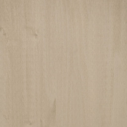 Shoe Cabinet Honey Solid Pine 2 Compartments Medium Height