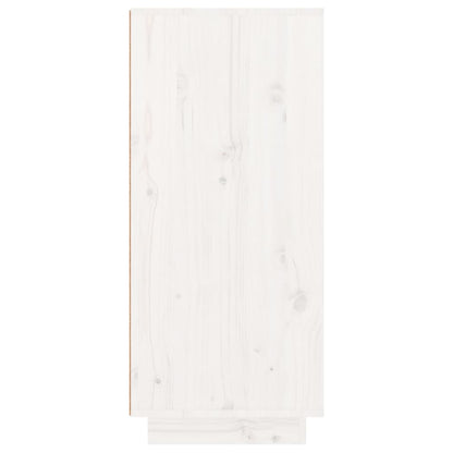 Shoe Cabinet Solid Pine Wood Tall 2 Compartments