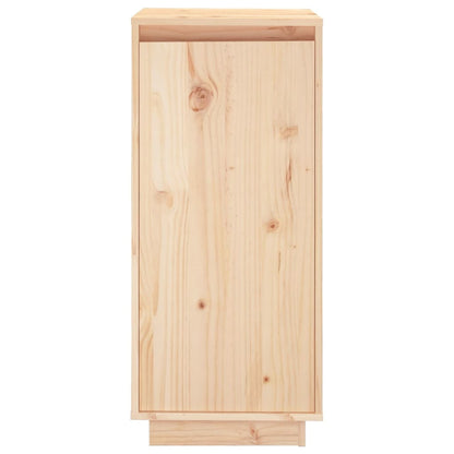 Shoe Cabinet Solid Pine Wood Tall & Skinny 2 Compartments