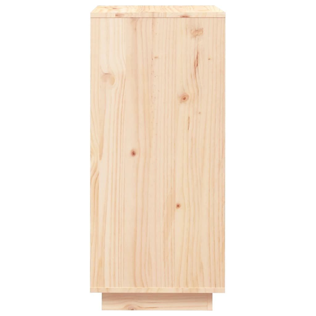 Shoe Cabinet Solid Pine Wood Tall & Skinny 2 Compartments