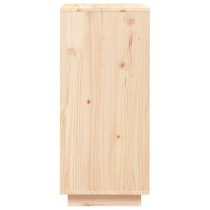 Shoe Cabinet Solid Pine Wood Tall & Skinny 2 Compartments