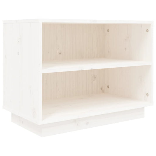 Shoe Cabinet Solid Pine Wood Wide & Deep 2 Compartments
