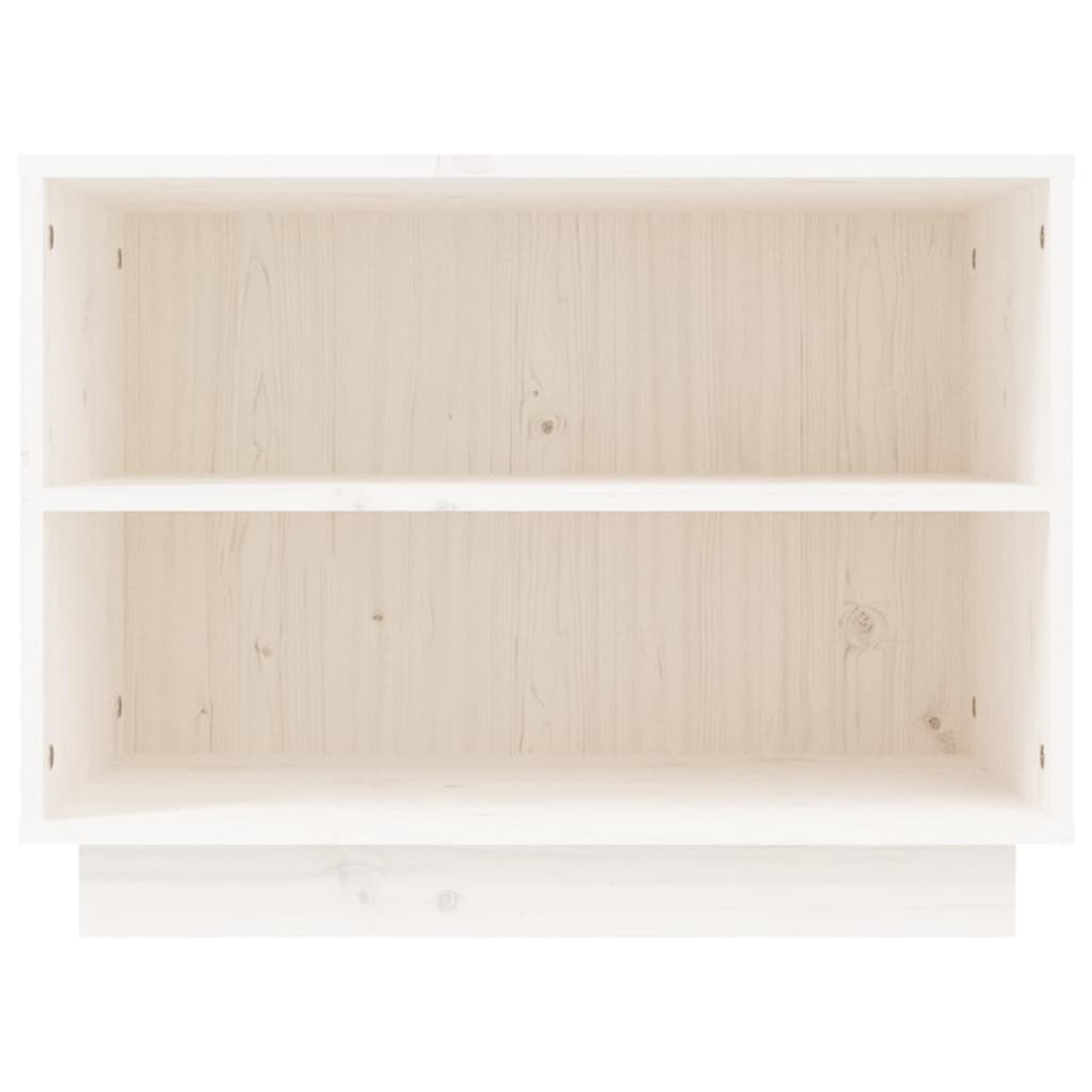 Shoe Cabinet Solid Pine Wood Wide & Deep 2 Compartments