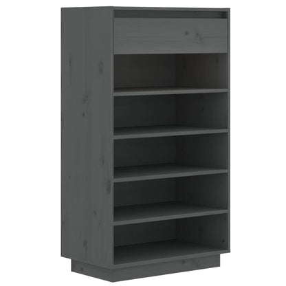 Wooden Shoe Cabinet Solid Pine 6 Compartments Tall