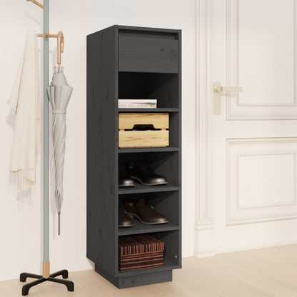 15 Pair 11" Tall & Narrow Scandinavian Solid Pinewood Shoe Cabinet