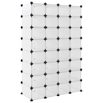 Shoe Rack Transparent Polypropylene & Steel Large Stackable