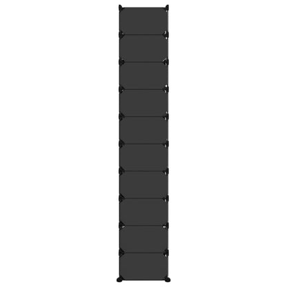 Shoe Rack Transparent Polypropylene & Steel Large Stackable