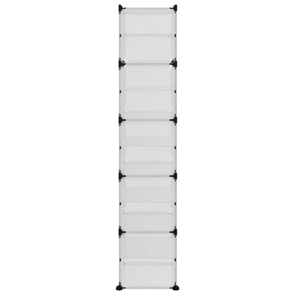 Shoe Rack Transparent Polypropylene & Steel Large Stackable