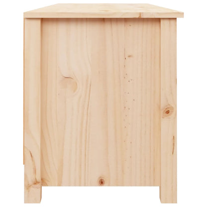 Shoe Bench Natural Solid Pine Wide & Deep 4 Compartments
