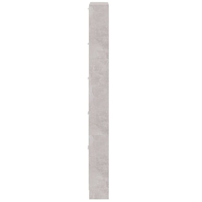Shoe Cabinet Concrete-Finished Pine 5 Drop-Down Drawers Tall & Narrow