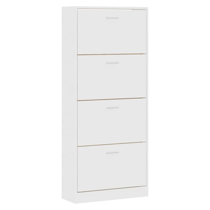 Shoe Cabinet Natural Solid Pine 1 Drop-Down Drawers