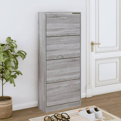 Shoe Cabinet Natural Solid Pine 1 Drop-Down Drawers