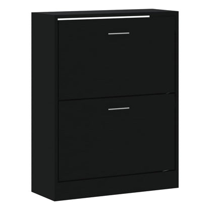Shoe Cabinet Hand-Finished Pine 2 Drop-Down Drawers Rectangular
