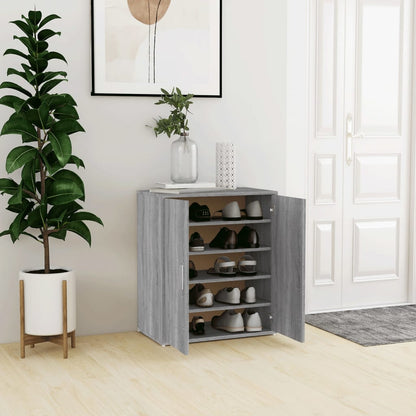 18 Pair 23" Smoked Oak Shoe Cabinet With 5 Tiers