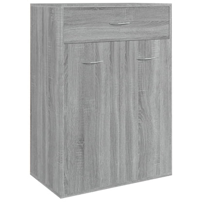 Shoe Cabinet Sonoma Reclaimed Wood 3 Compartments Rectangular