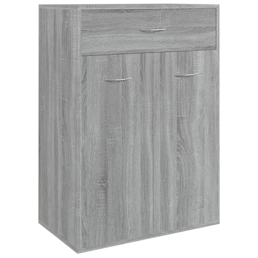 Shoe Cabinet Sonoma Reclaimed Wood 3 Compartments Rectangular