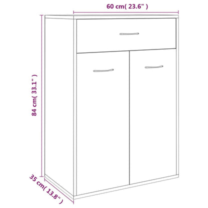 Shoe Cabinet Sonoma Reclaimed Wood 3 Compartments Rectangular