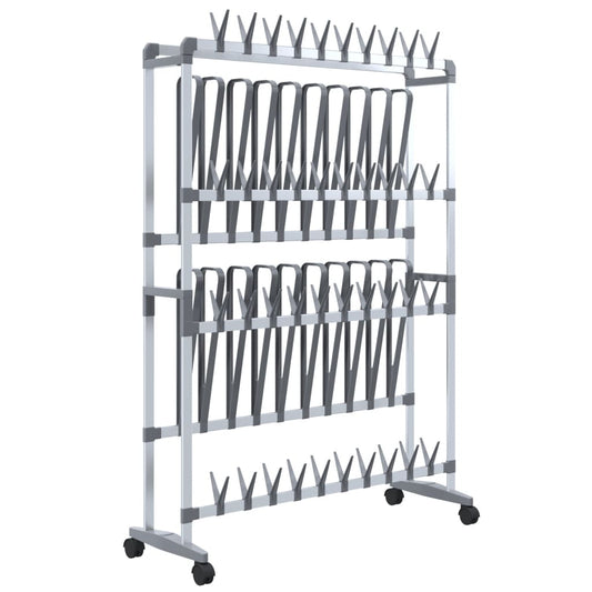 Shoe Rack Aluminum  Rollable Shoe Rack