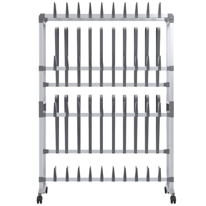 Shoe Rack Aluminum  Rollable Shoe Rack
