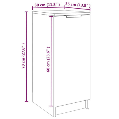Arc Shoe Cabinet Smoked Oak Medium 4 Drawers