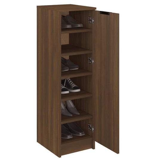 Arc Shoe Cabinet Smoked Oak Medium 7 Drawers