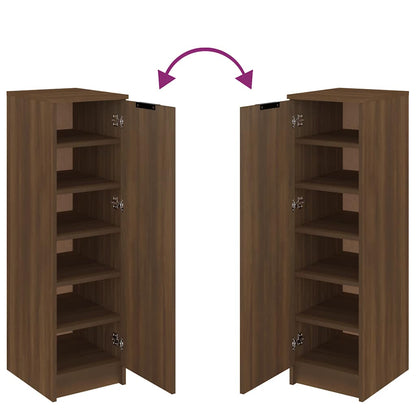 Arc Shoe Cabinet Smoked Oak Medium 7 Drawers