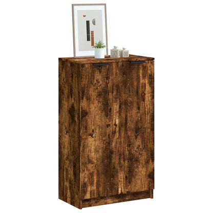 Arc Shoe Cabinet Smoked Oak Medium 2 Compartments