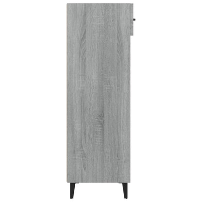 Arc Shoe Cabinet Gray Sonoma Wood Medium 6 Compartments