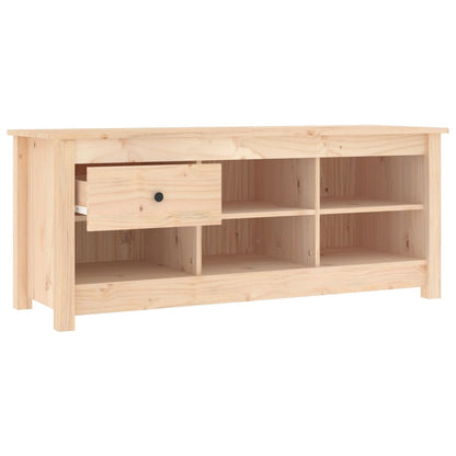 Shoe Cabinet Natural Solid Pine Wide & Deep 6 Compartments