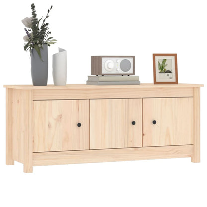 Shoe Cabinet Natural Solid Pine Wide & Deep 3 Compartments