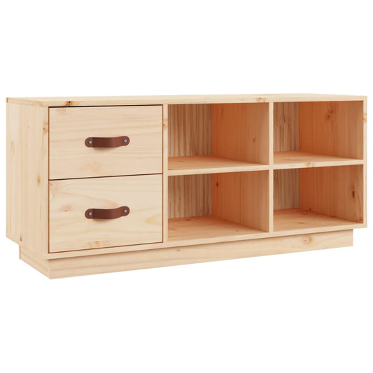 Arc Shoe Bench Natural Pine 6 Compartments Wide & Deep