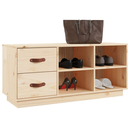 Arc Shoe Bench Natural Pine 6 Compartments Wide & Deep