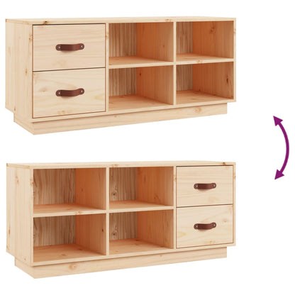 Arc Shoe Bench Natural Pine 6 Compartments Wide & Deep