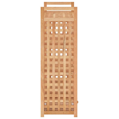 Shoe Rack Solid Walnut 4 Tiers