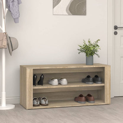 Shoe Cabinet Rich Grain Wood 2 Cabinets