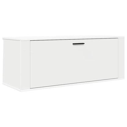 Wall Shoe Cabinet Rich Grain Wood 1 Drop-Down Drawer