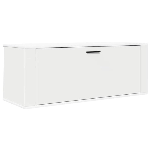 Wall Shoe Cabinet Rich Grain Wood 1 Drop-Down Drawer