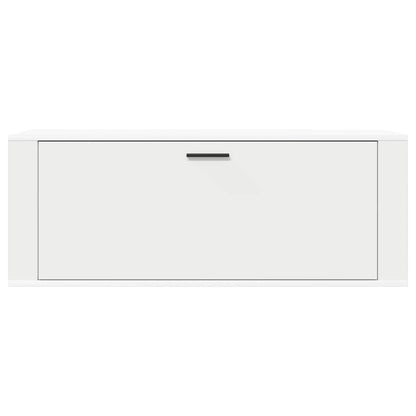 Wall Shoe Cabinet Rich Grain Wood 1 Drop-Down Drawer