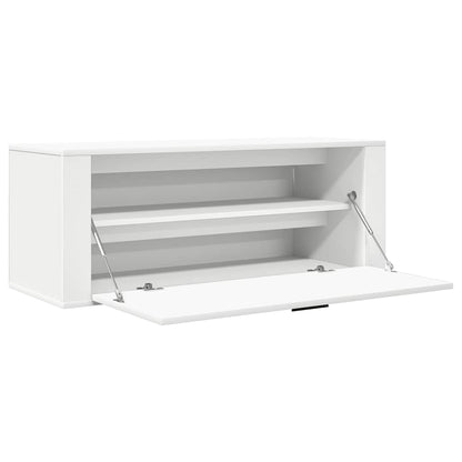 Wall Shoe Cabinet Rich Grain Wood 1 Drop-Down Drawer