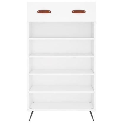 Luxo Shoe Cabinet Solid Oak 6 Compartments Tall & Metal Feet