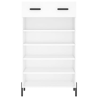 Luxo Shoe Cabinet Solid Oak 6 Compartments Tall & Metal Feet