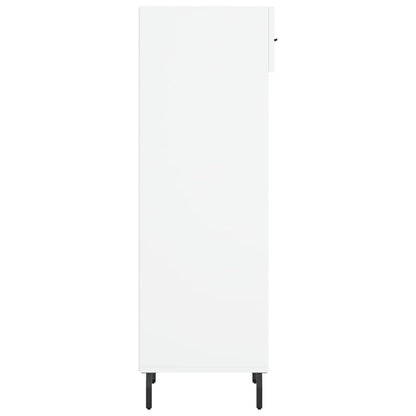 Luxo Shoe Cabinet Solid Oak 5 Compartments Tall & Skinny & Metal Feet