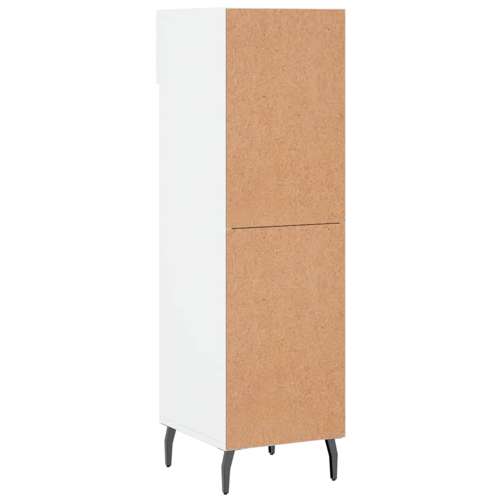 Luxo Shoe Cabinet Solid Oak 5 Compartments Tall & Skinny & Metal Feet